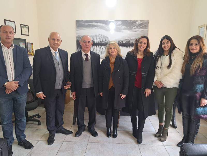 زبارة لسفيرة الجمعية العالمية لحقوق الإنسان والسلام (المودة) السيدة غادة يارد نمرود لشركة ري ميديا للاعلان والإعلام ومجلة الوسيلة