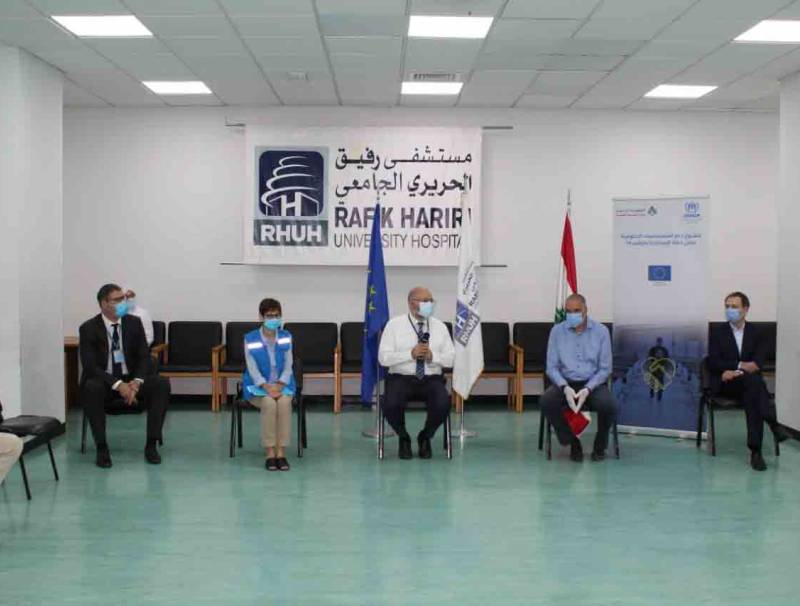  الاتحاد الأوروبي ومفوضية اللاجئين يضمنان توفير الرعاية الصحية الأساسية في وقت الأزمة ويقدمان الدعم لمستشفى رفيق الحريري