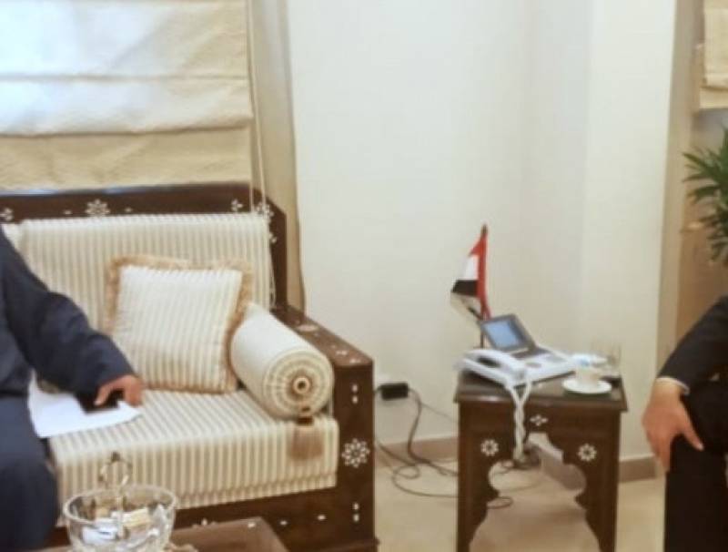 الجعيد زار السفير السوري مهنئا بذكرى حرب تشرين 
