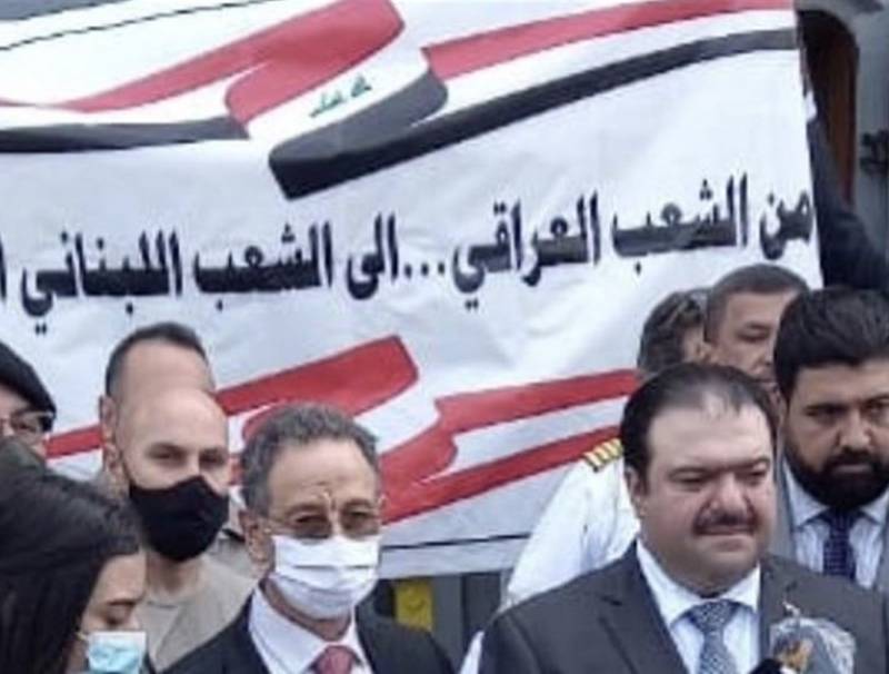  السفارة العراقية: وصول ناقلة عراقية الى مرفأ بيروت محملة ب10 آلاف طن من الطحين مساعدة لشعب لبنان