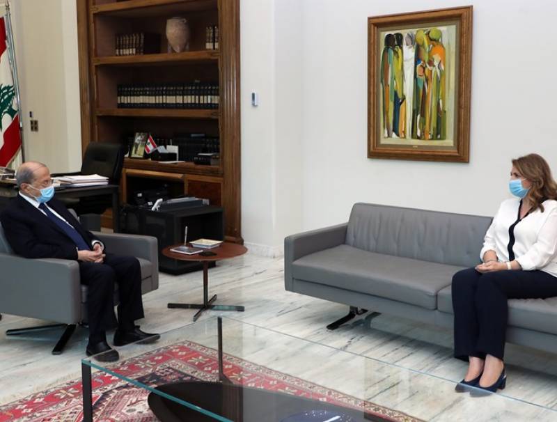 رئيس الجمهورية عرض مع نجم شؤون وزارة العدل والتدقيق الجنائي المالي وابرق الى اردوغان معزيا بضحايا الزلزال