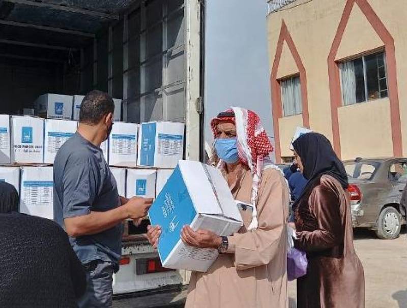 هيئة الاغاثة الاسلامية وزعت 100 حصة غذائية على أسر أيتام بقاعا