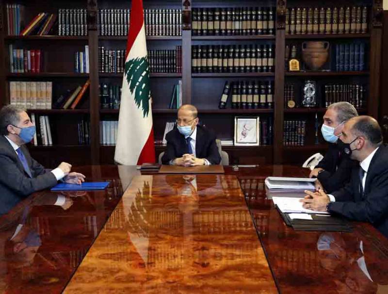 رئيس الجمهورية: التزام الحكومة التدقيق الجنائي في حسابات مصرف لبنان ضروري وزني: اتفاق على تأمين حقوق متعاقدي UNDP بموافقة عون ودياب