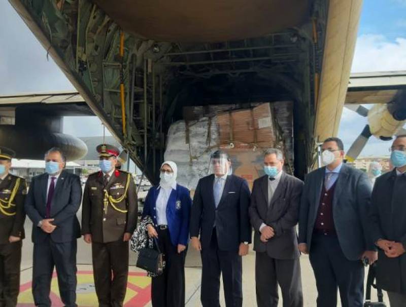 وصول وزيرة الصحة والسكان المصرية إلى بيروت