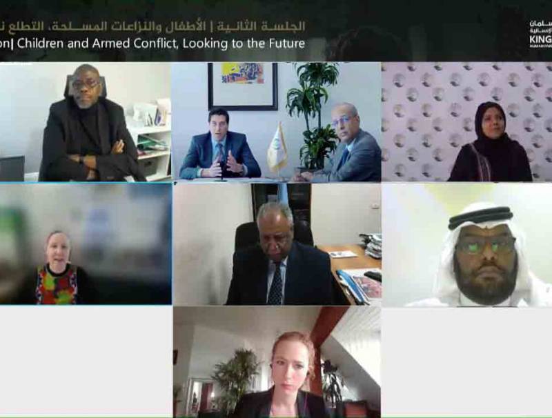 حلقة نقاشية عبر تقنية الاتصال المرئي عقدها مركز الملك سلمان للإغاثة والأعمال الإنسانية والإيسيسكو عرضت آليات كفيلة بوقاية الأطفال من مخاطر التجنيد