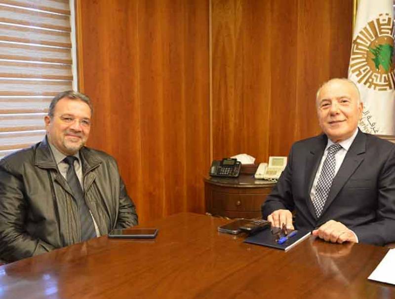 الرئيس دبوسي إستقبل الدكتور الغزال مهنئاً بشهر رمضان المبارك